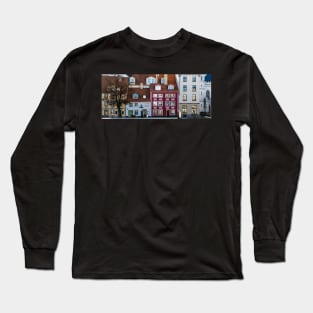 Traditional medieval houses in Old Riga Town, Latvia Long Sleeve T-Shirt